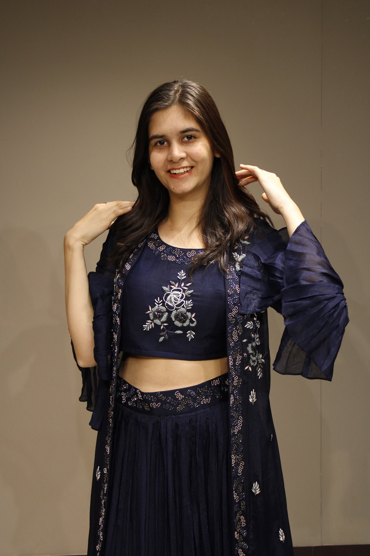 Chinon Indo-Western with Exquisite Cutdana Embellishment