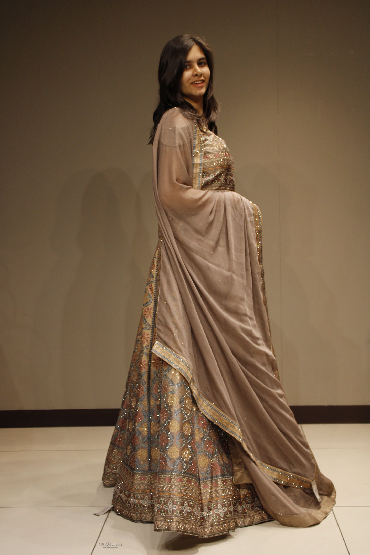 Lustrous Silk Crop Top with Exquisite Crystal Embellishments