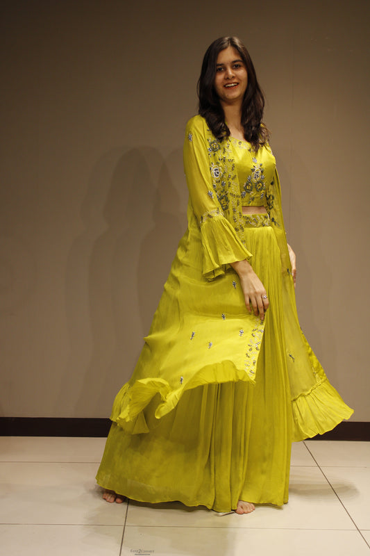 Chinon Indo-Western with Exquisite Cutdana Embellishment