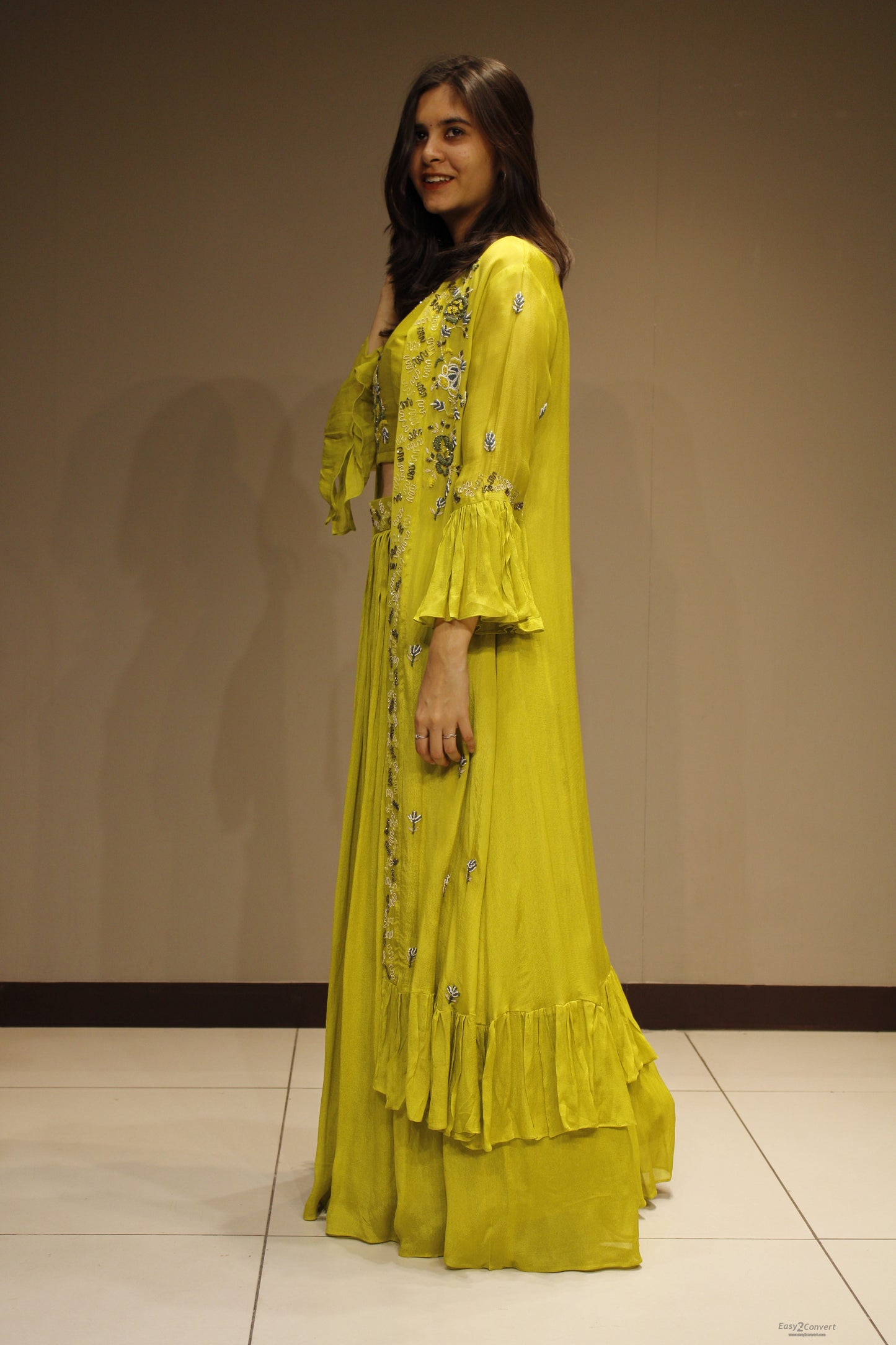 Chinon Indo-Western with Exquisite Cutdana Embellishment
