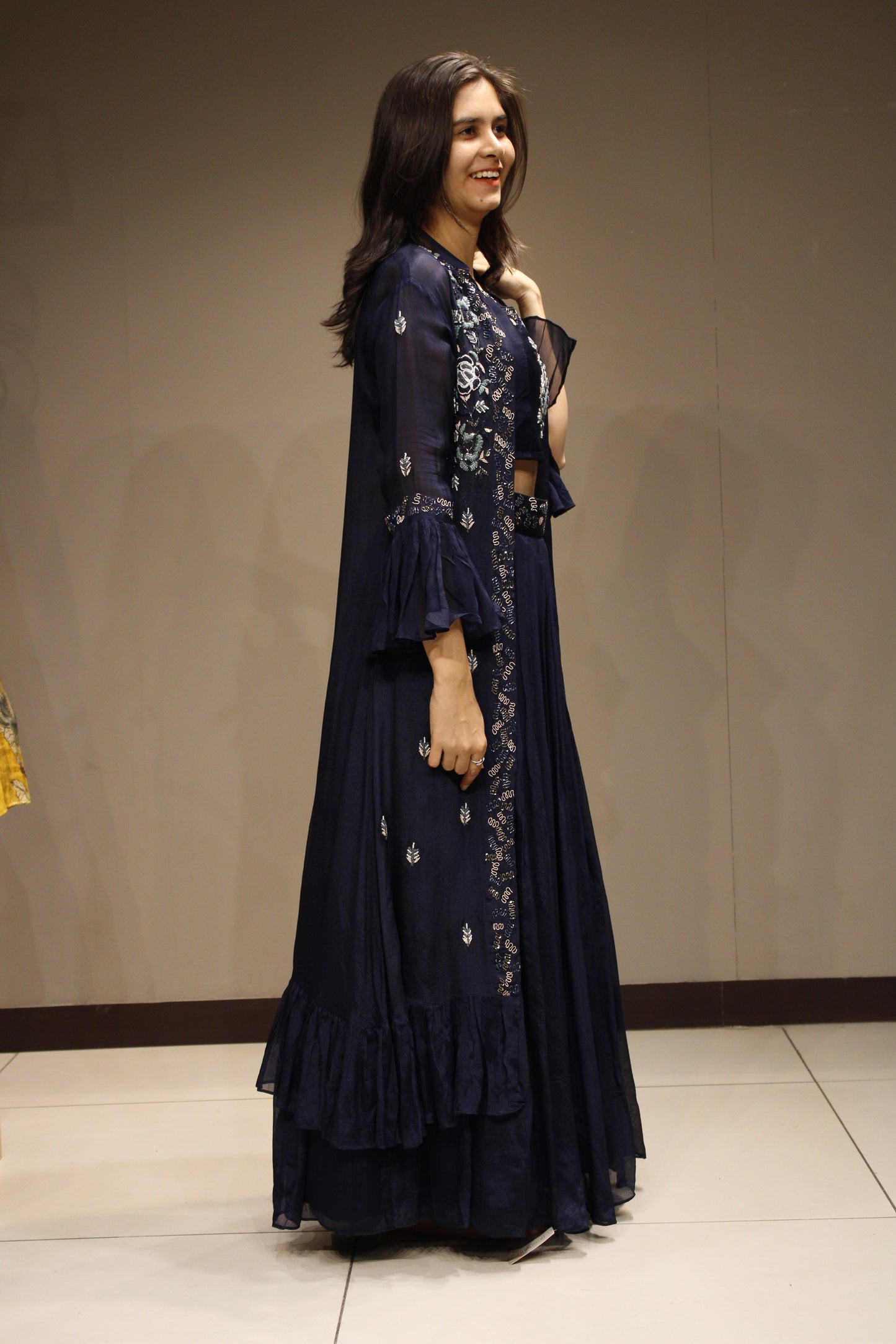 Chinon Indo-Western with Exquisite Cutdana Embellishment