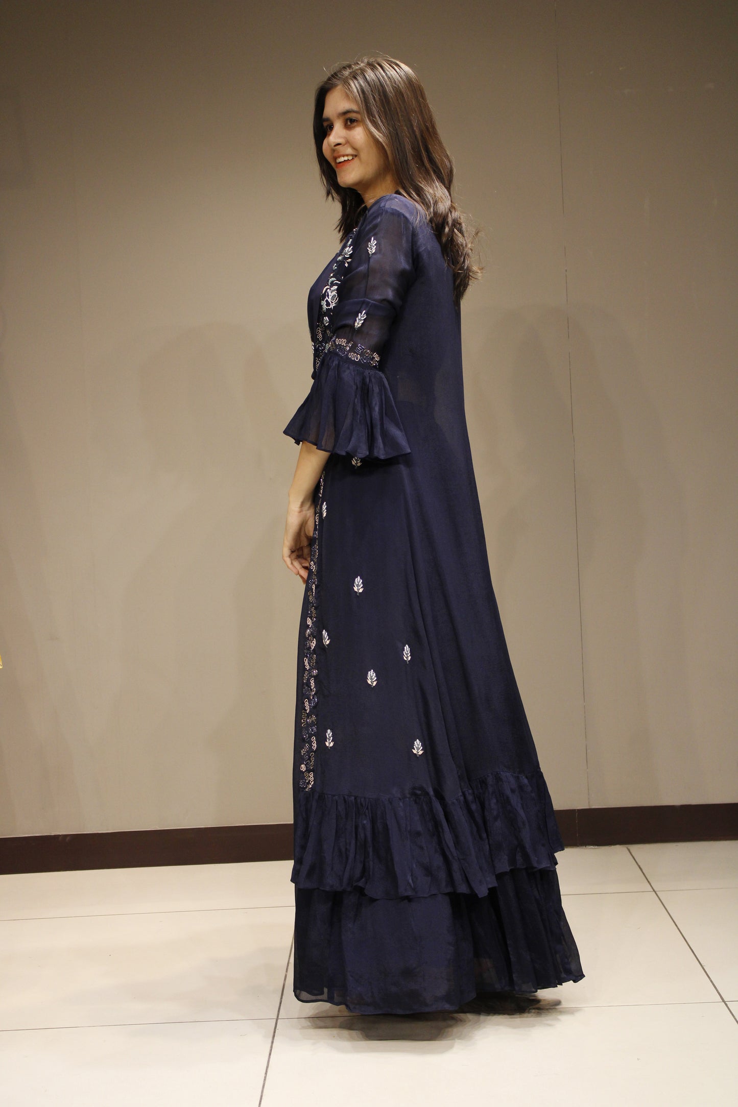 Chinon Indo-Western with Exquisite Cutdana Embellishment